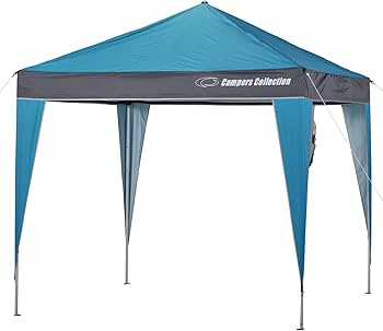 Camper's Collection タープ 未使用品 山善 傘みたいに広げるだけ アタッチメントタープ カーサイド